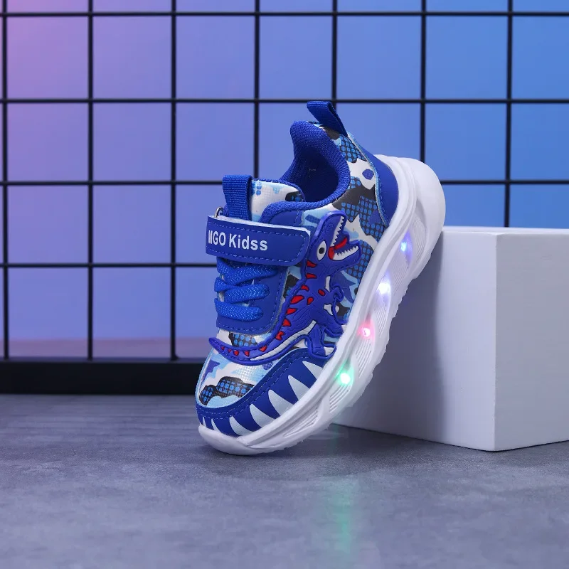 LED Kinder Niedliche Cartoon-Sneaker für Jungen, Lässige Kinderschuhe, Mädchen Atmungsaktive Mesh-Leuchtschuhe, Beleuchtete Babyschuhe – Detail 10