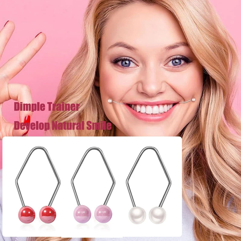 

1 Pcs Dimple Makers For Women Fashion Jewelry Accessories Dimple Trainer For The Face Easy To Wear Develop Natural Smile