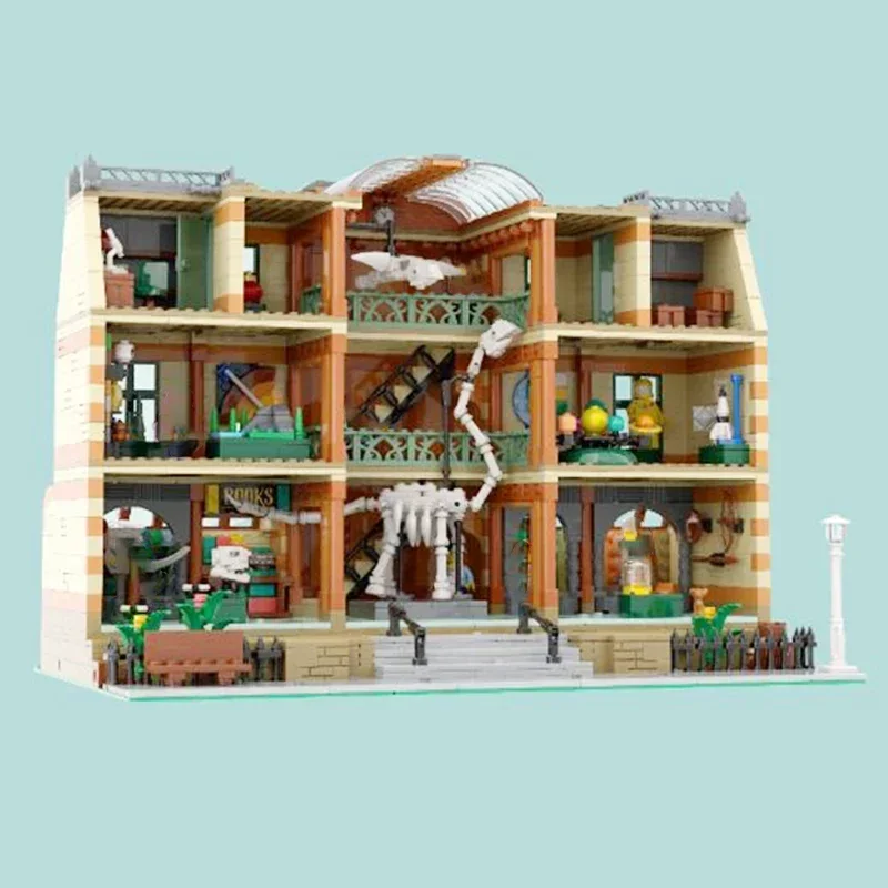 Street View Model Moc Building Bricks London Natural History Museum Technology Modular Blocks Gifts Christmas Toys DIY Assembly