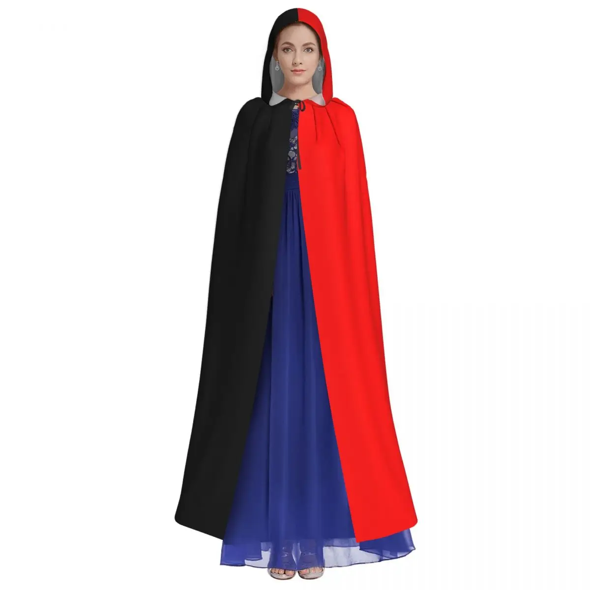 Long Cape Cloak Flag Of Haiti (1814 1820) Hooded Cloak Coat Hoodies Elf Purim