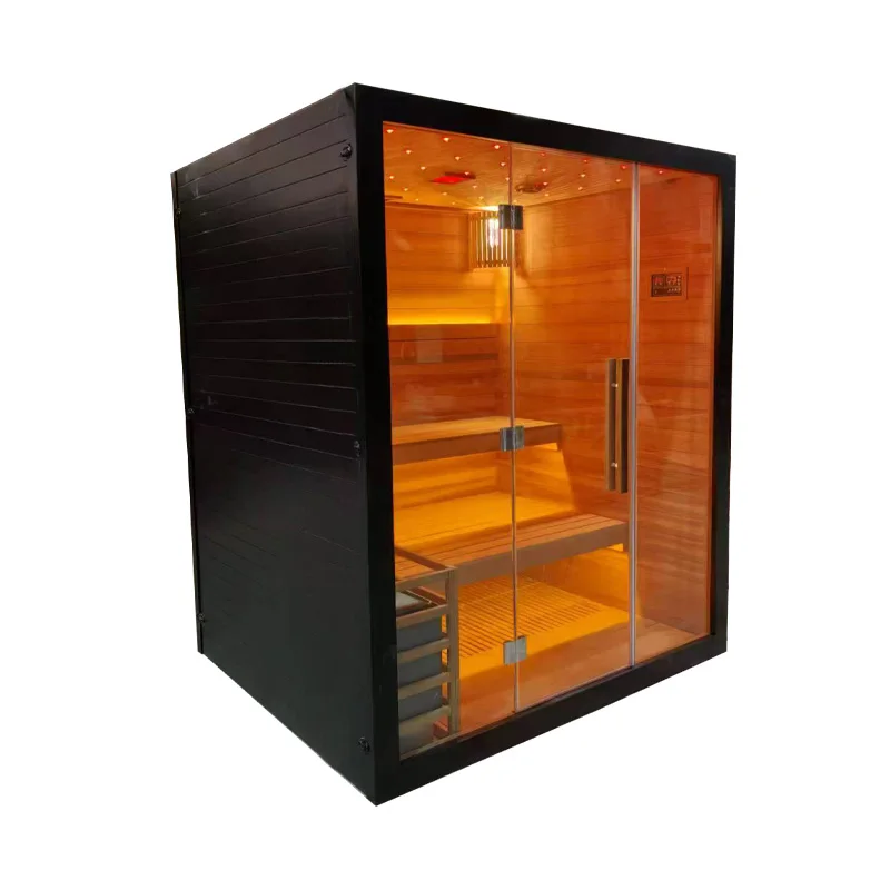 High Quality Sauna Rooms Indoor With Far Infrared And Dry Steam 3-5 Person Sauna Room