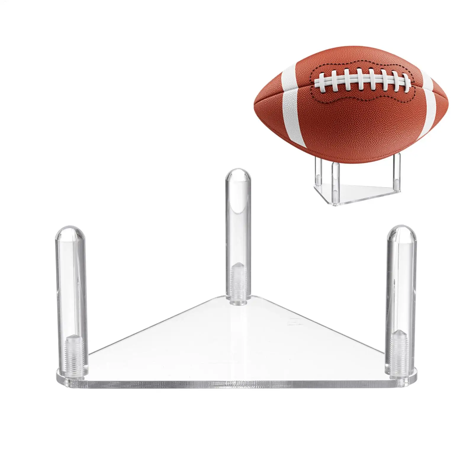Supporto da calcio Supporto portaoggetti in acrilico Espositore da basket per calcio Pallavolo Tavolo sportivo Palestra di casa Camera da letto