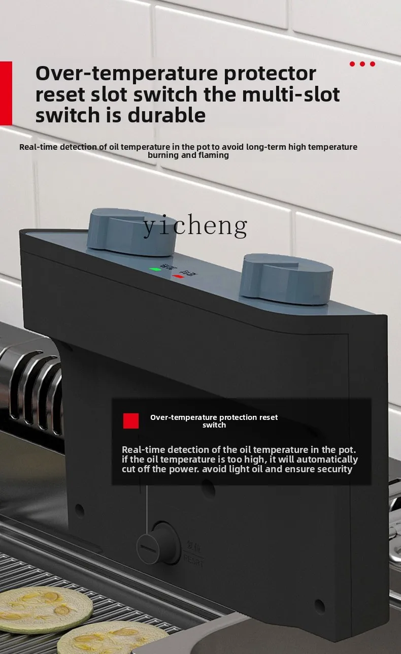 TQH Commercial Double Cylinder Fryer Fried Chicken Rice Fries Machine Timed Single Cylinder Electric Fryer