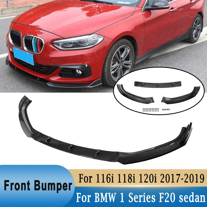 

For BMW 1 Series F20 sedan Base 118i 120i 2017-2019 Car Front Bumper Lip Spoiler Diffuser Skirt Protector Modification Body Kit