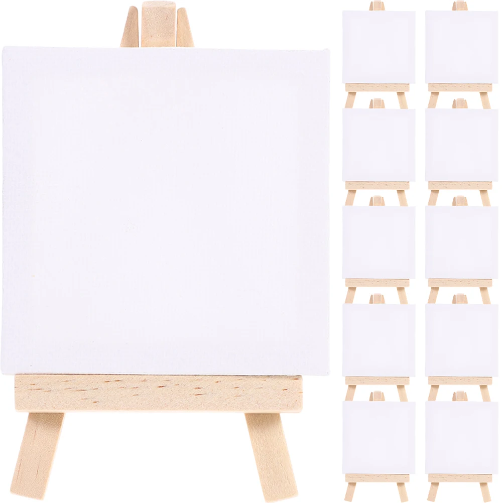 

Wooden Painting Easel Set Multi Function Canvas Panels Delicate Mini Triangle Stand DIY Accessories Students Gift