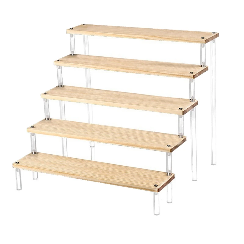 

Display Stand Ladder Figure Stand Solid Wood Display Stand Figure Doll Cupcake Cosmetics Jewelry Display Stand