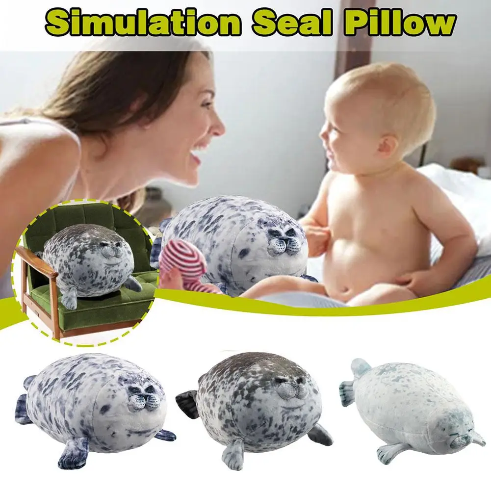 Juguetes de peluche de León marino con sello de simulación, gran oferta, muñeca con sello para mamá y niños, almohada rellena de algodón acogedora, cojín trasero, regalo bonito