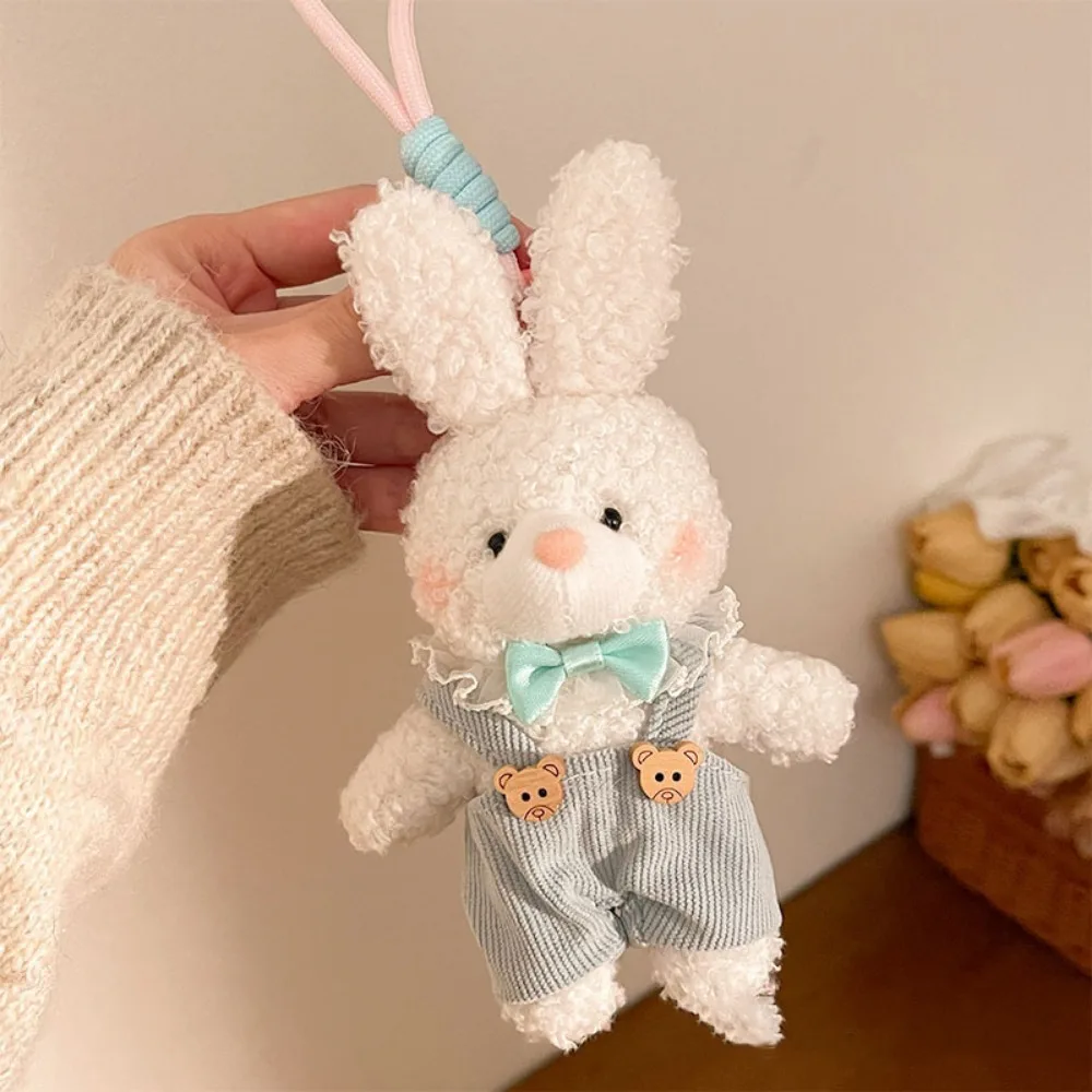 

Creative Hanging Bear Plush Pendant Soft Cartoon Plush Doll Keychain 16cm Cute Plush Rabbit Key Ring Girls