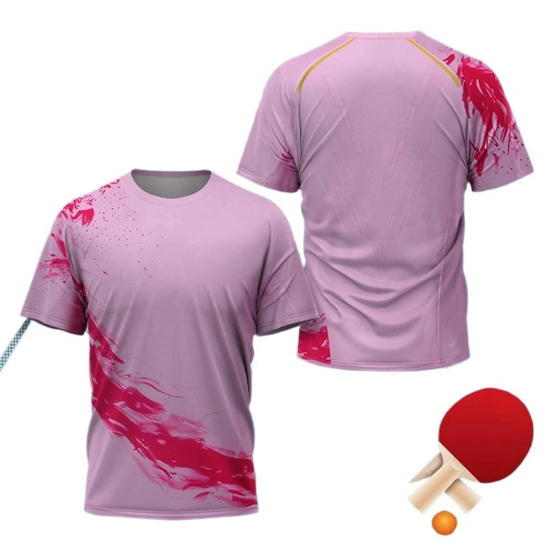 

New Summer Mesh Short-sleeved T-shirts for Both Men and Women,Casual,Versatile and Stylish for Children and Adults, Loose Tops02