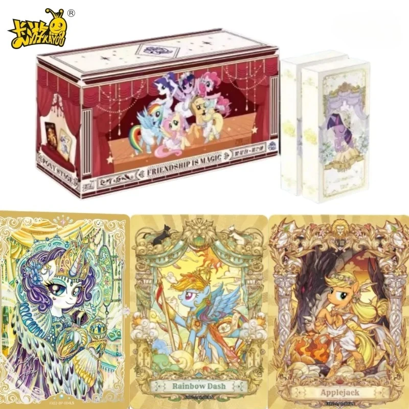 

KAYOU натуральная карта My Little Pony, карты дружбы навсегда, звездный пакет, великолепные позолоченные карты принцессы, коллекционные карты, игрушки, подарки