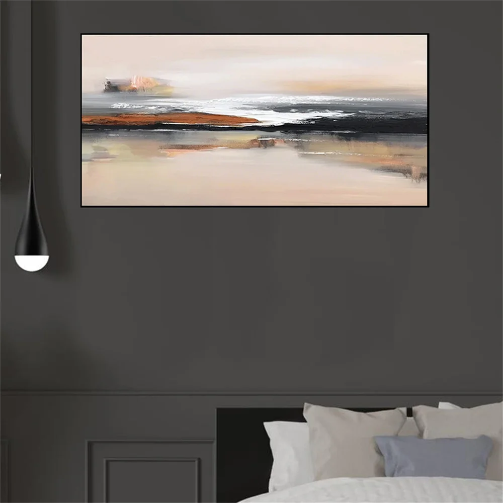 Hand Painted Oil Paintings Shining Starry Sky View Modern Wall Art Abstract New Hanging Painting For The Living Room On Canvas