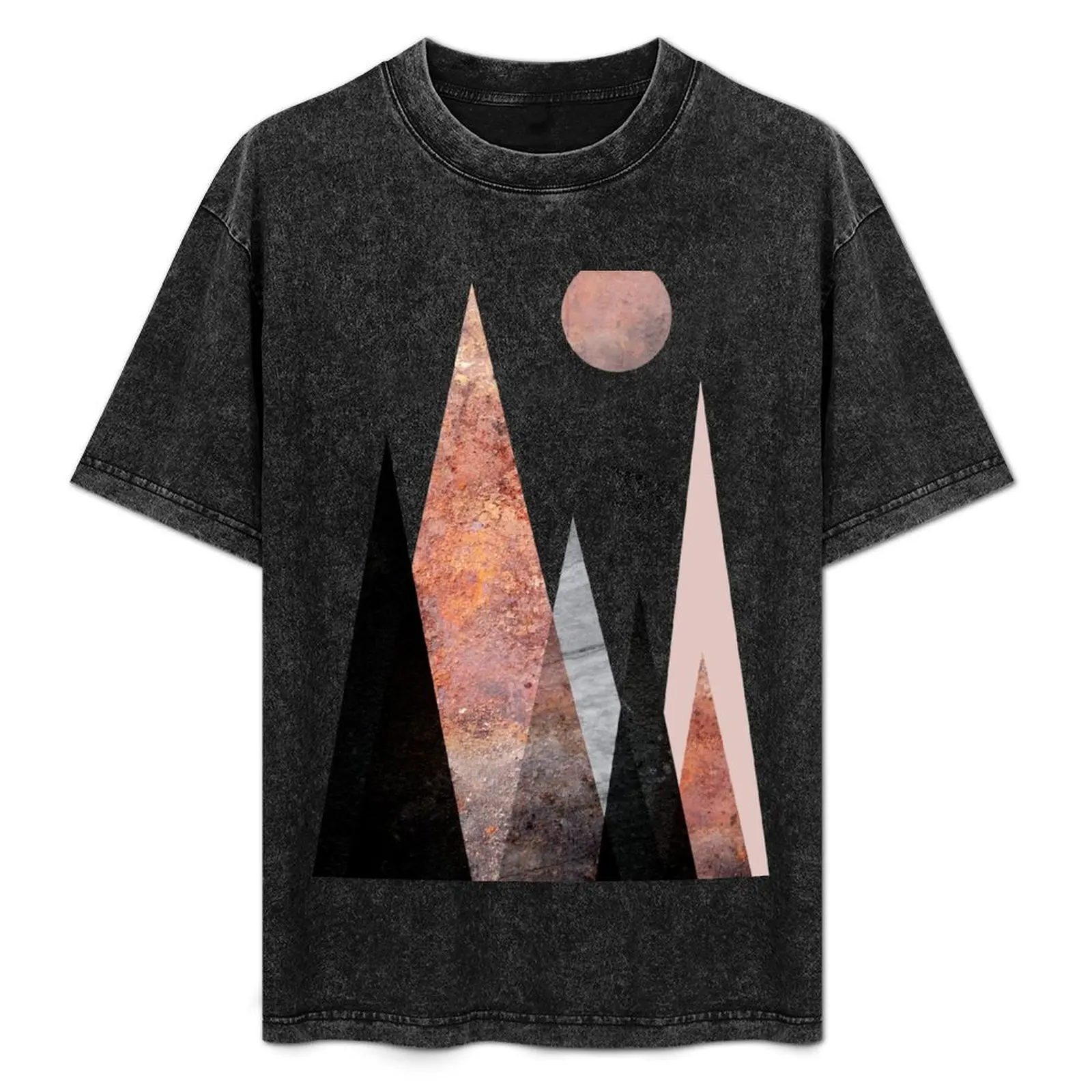 

Scandi Mountain Range T-Shirt Plus Size Basic Cotton T-Shirt