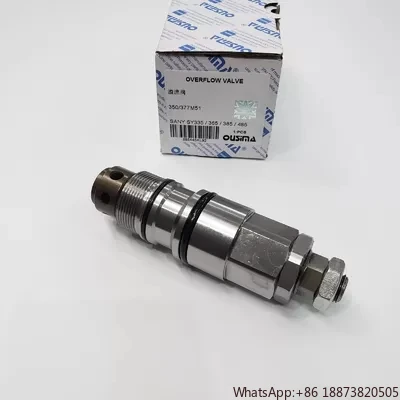 high performance Hydraulic Pressure Relief Valve 377M51 For 365 SY385 SY485 solenoide stop 365