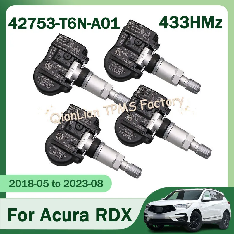 

1/4pcs 42753-T6N-A01 For Acura RDX NSX TLX Tire Pressure Monitoring System 433HMz Tyre Pressure Sensor 42753-TG7-A51 42753T6NA01