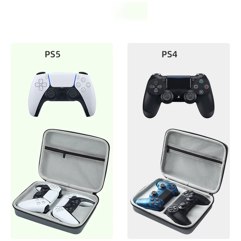

For Sony Ps5/ps4 Dual Gamepad Storage Case Portable Waterproof Removable Eva Dust And Waterproof Storage
