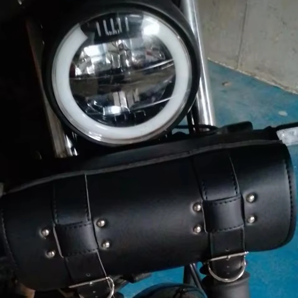 For Harley Chopper Bobber Cruiser Dyna Softail Sportster Motorcycle Bag Front Rear Storage Bags Travel Saddlebag Luggage Bags