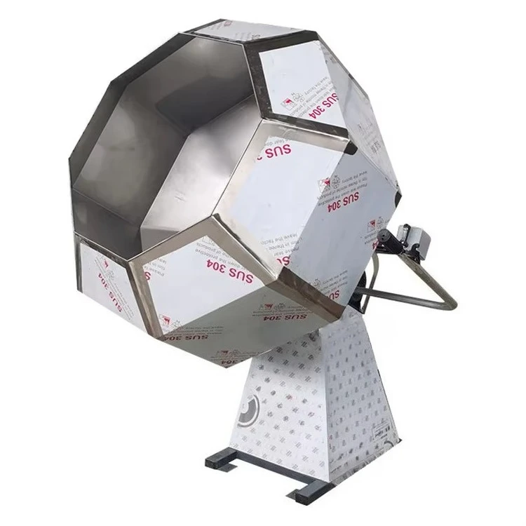 

Octagonal bucket peanut puffed corn flakes seasoning coating machine snack food potato seasoning mixer