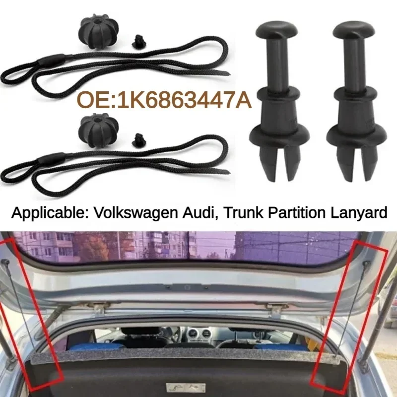 Innovative Boot Trunk Parcel Shelf String Hanger Clips Tray String Clips for Volkswagen GOLF 5 Mk6 Tiguan Polo UP T-CROS