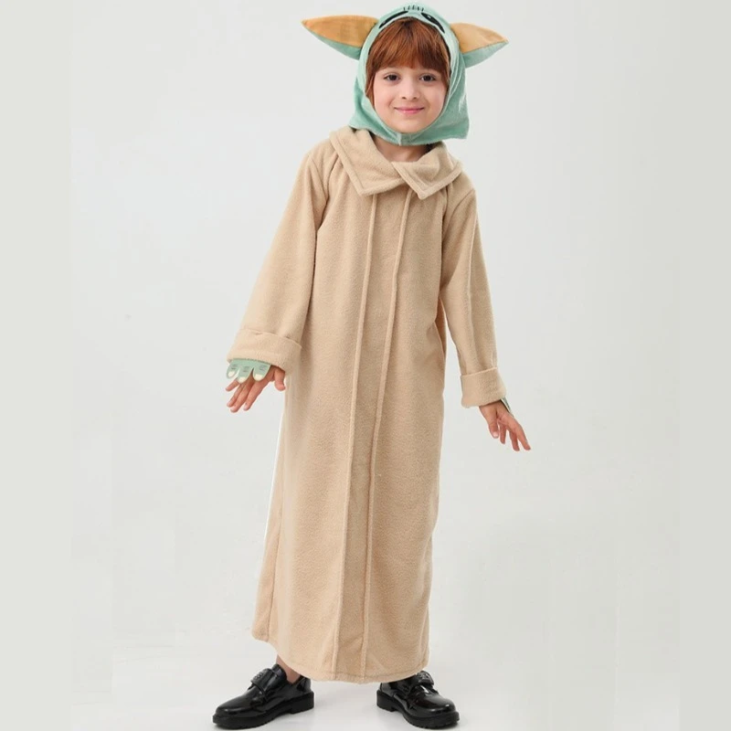 Disfraz de Star Wars Mandalorian Alien Yoda para niños, ropa infantil para Halloween, actuaciones en escenario, carnaval, fiesta, cosplay, de 3 a 10 años