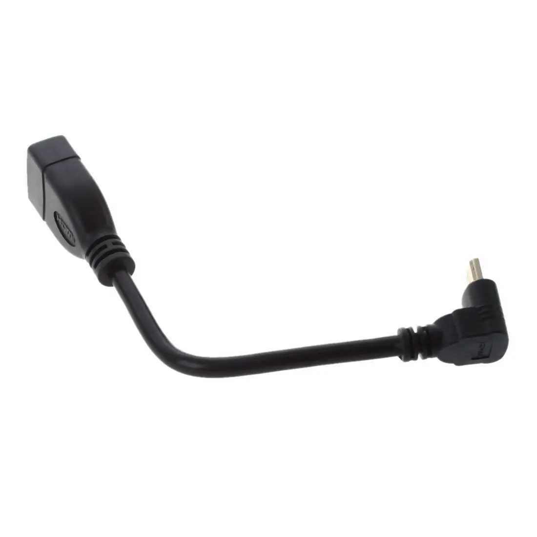 Mini hdmi macho para adaptador fêmea hdmi, conector 90 graus, cabo 1080p