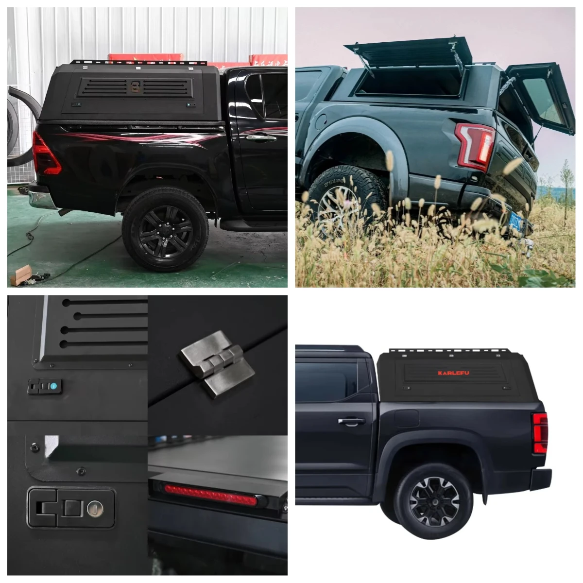 

STLF BYDs Shark Truck Roof Waterproof Aluminum Alloy Hardtop Pickup Canopy With Locking Function And Truck Topper