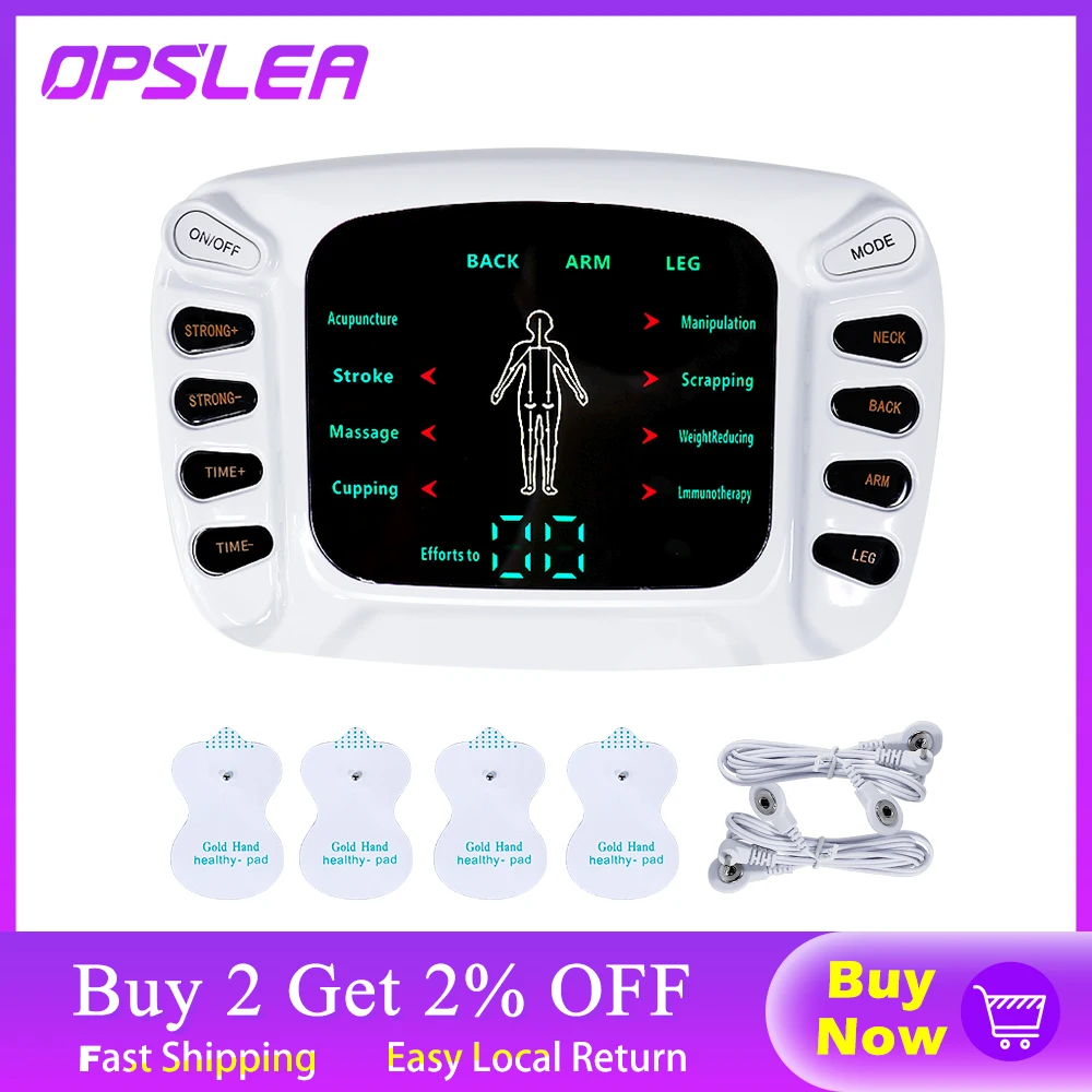 Tens Acupuncture Electronic Pulse Massager EMS Muscle Stimulator Meridian Physiotherapy Apparatus Massager Full Body Relax