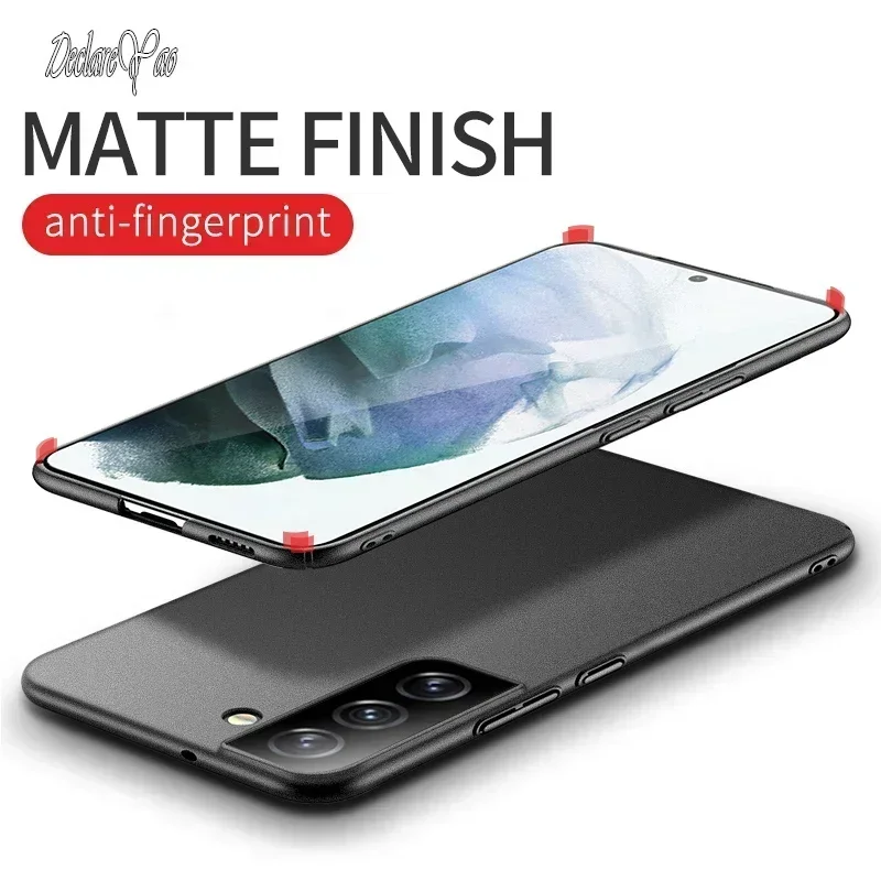 DECLAREYAO Light Slim PC Matte Particles Hard Coque для Samsung Galaxy S25 Ultra S24 Plus S23 FE S22 S21 S20 S10 5G Чехол