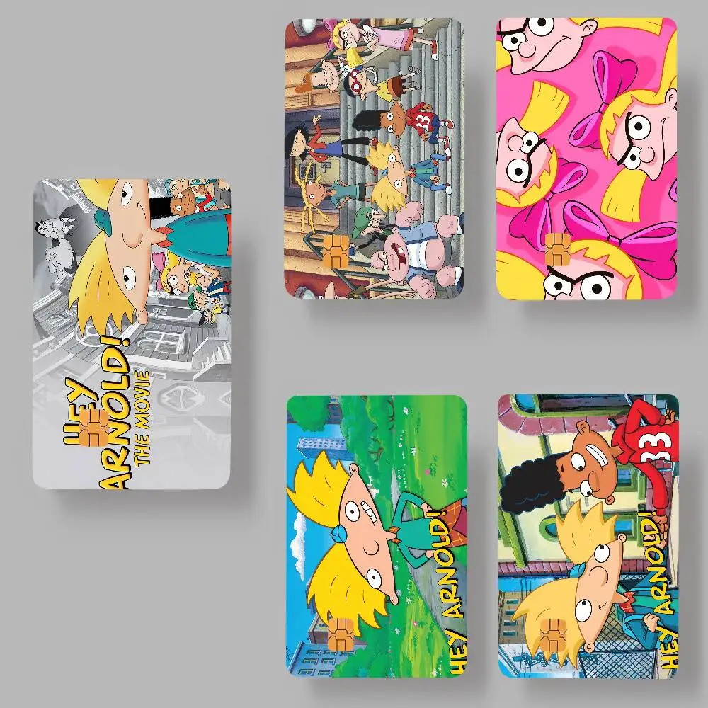 أنيمي يا A-arnolds الزخرفية فيلم مقاوم للماء غطاء الجلد ملصقات بطاقة الائتمان الخصم الأمامي حافلة البنك #5