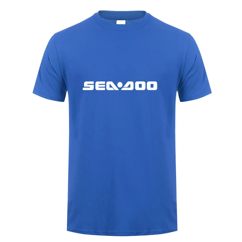 Sea-Doo تي شيرت الصيف قصيرة الأكمام القطن البحر دو Seadoo موتو تي شيرت مان التي شيرت بلايز تيز LH-079