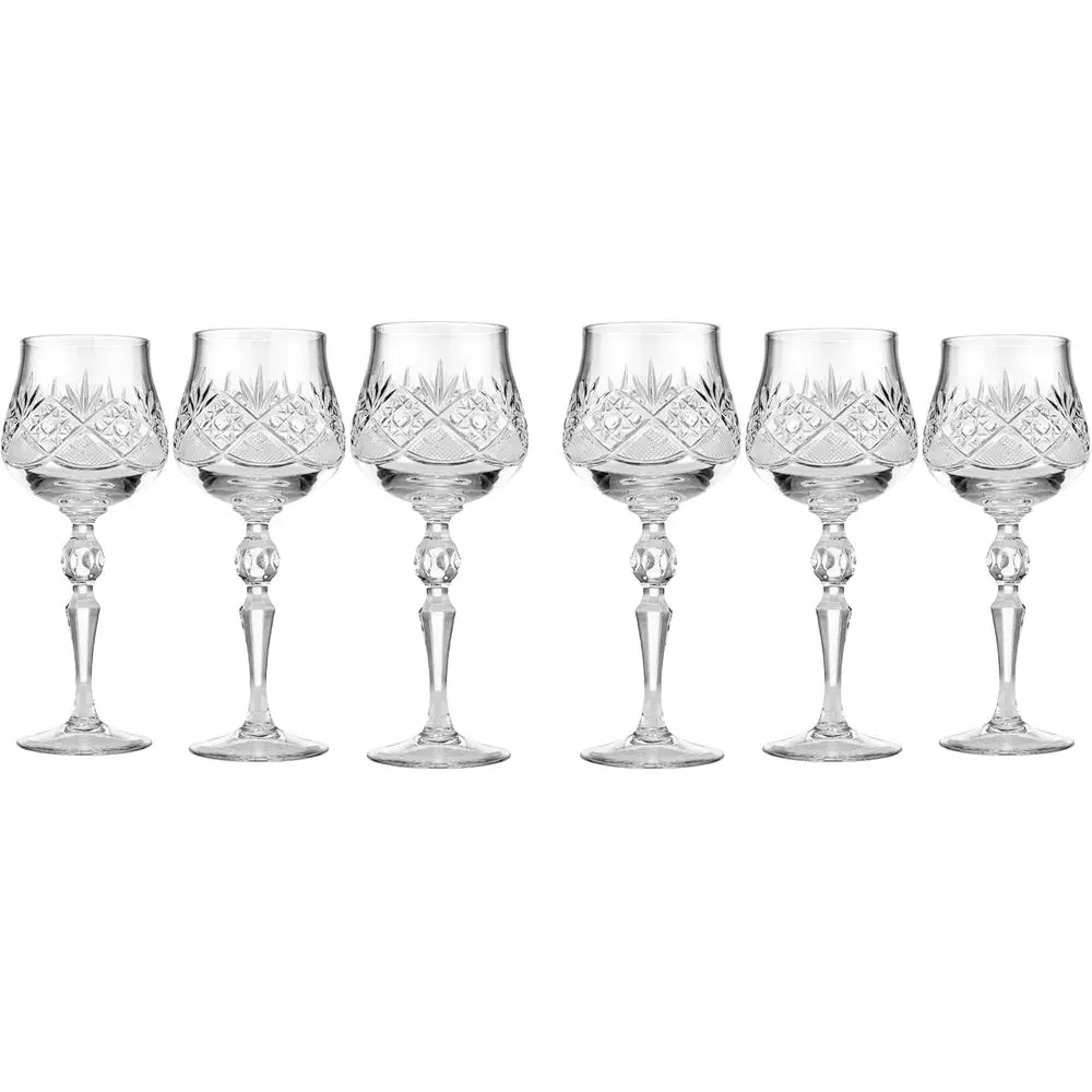 

Хрустальные бокалы для вина ручной работы на длинной ножке, прозрачные бокалы для красного/белого вина, набор из 6 штук