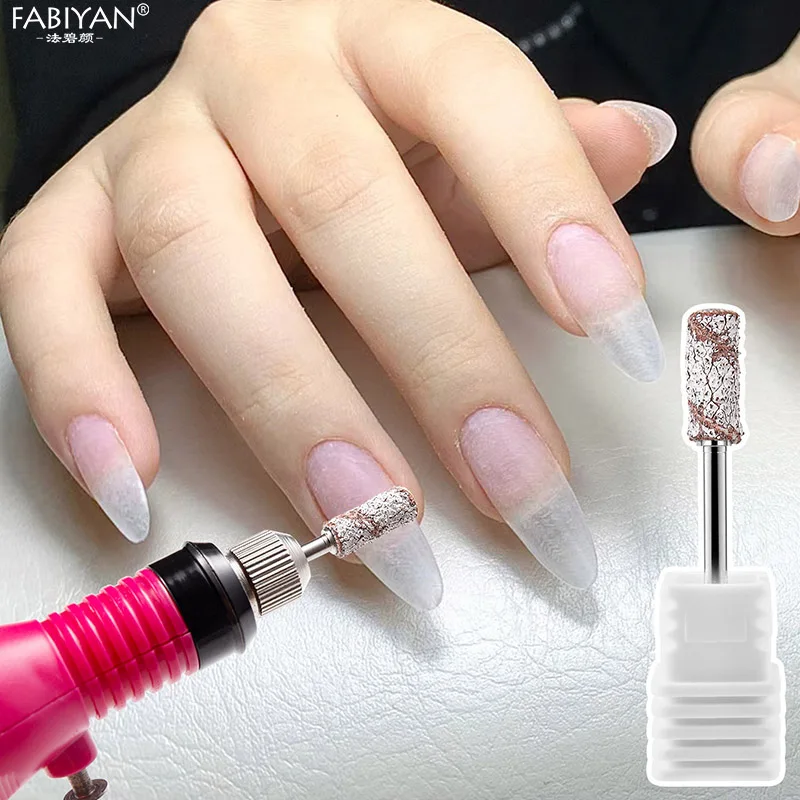 3.1 مللي متر مسمار صغير الرملي غطاء العصابات لآلة حفر الأظافر 80/120/150/180/240 حصى الأشعة فوق البنفسجية هلام إزالة طلاء الأظافر مسمار لقمة ثقب #4