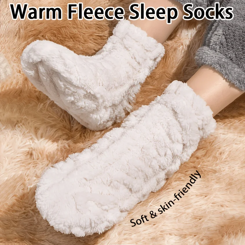 2/1 Pair of Socks for Sleeping, Women's Autumn and Winter Style, Warm and Cold-Resistant Home Sleep Socks, Maternity Socks, Floor Socks