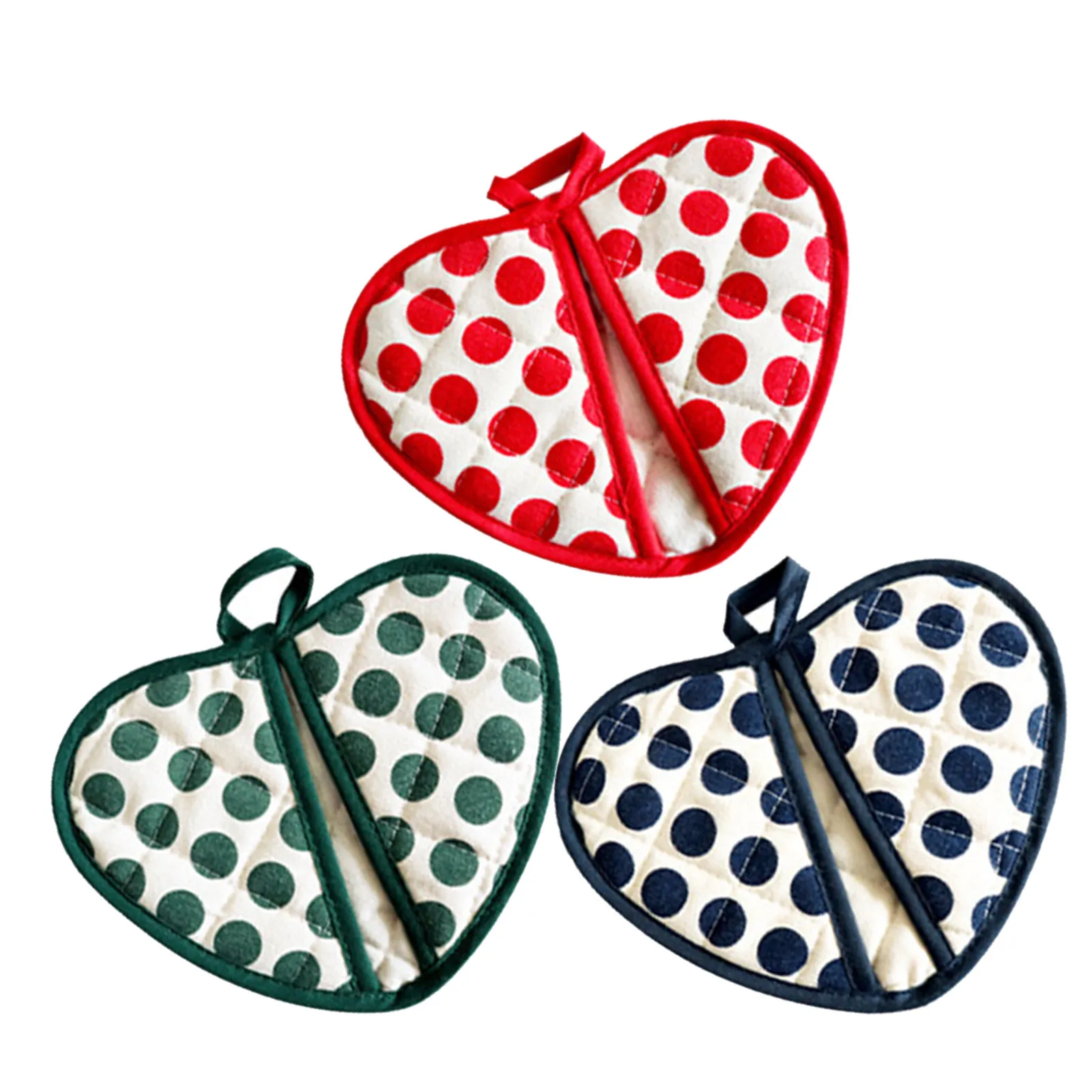 3Pcs Heat Resistant Heart Oven Mitts Non Slip Mini Baking Gloves Cute Kitchen Mittens for Christmas Valentines Hot Bowl Handling