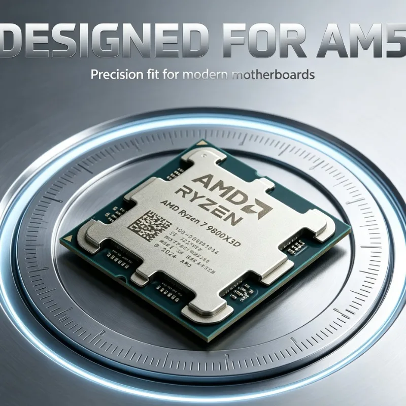 AMD Ryzen7 9800X3D 4.7GHz 8‑Core 16‑Thread 96MB L3 Cache 4NM Socket AM5 DDR5 120W Desktop CPU No Fan Included
