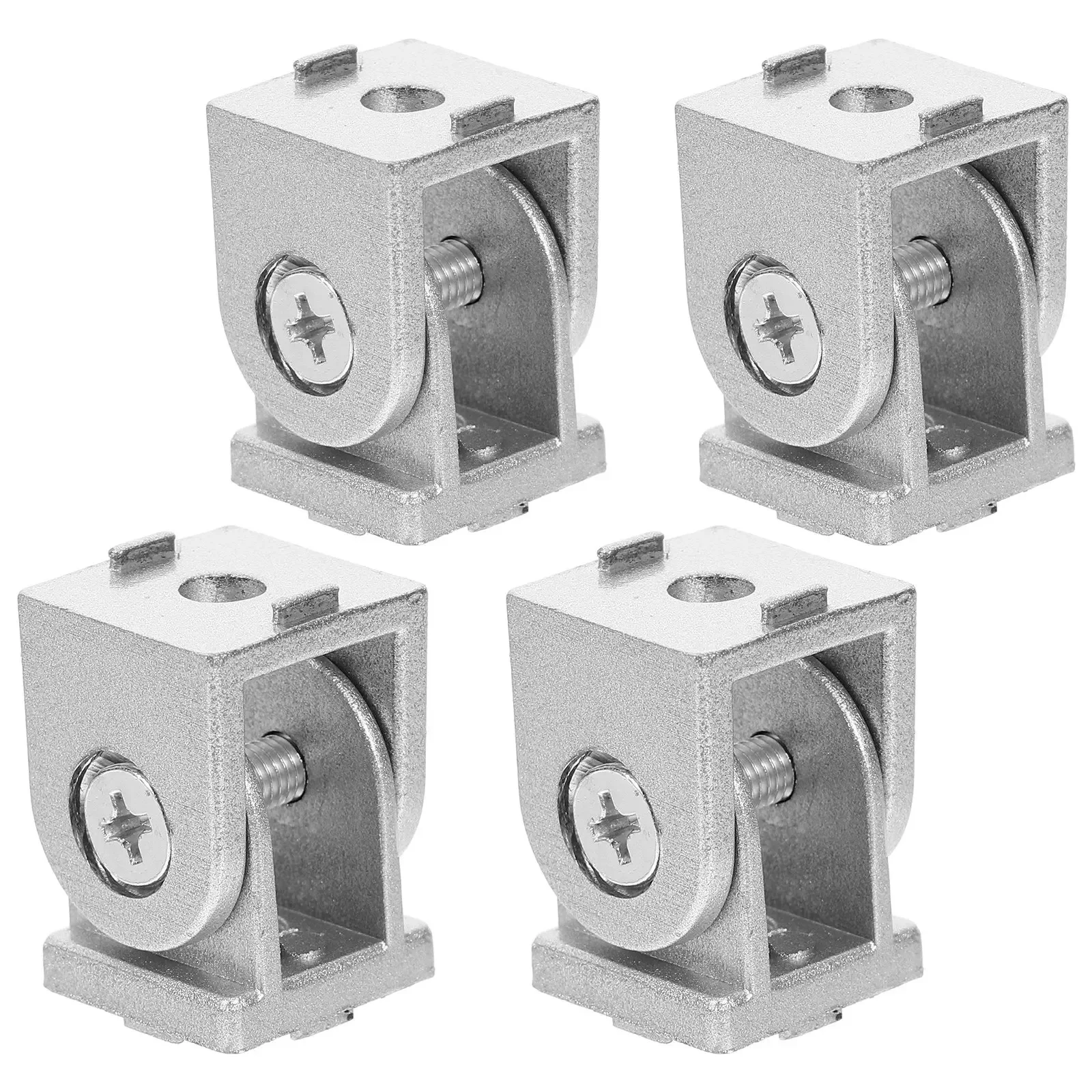 4Pcs Aluminum Extrusion Pivot Joint Zinc Alloy Sturdy Flexible Metal Pivot Joint for 2020 3030 4040 Profiles Hardware
