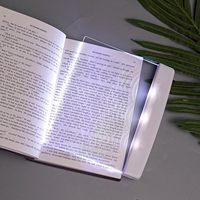 1pcWireless LED Book Light For Reading In Bed Bright Clear Bookmark Lamp Panel Illuminator For Night Use Rechargeable Page Light
