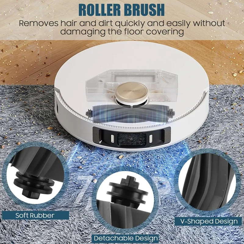 ABBK-ملحقات لـ Dreame L10s Pro Ultra Heat / X30 Ultra Robot Vacuum Cleaner، الفرشاة الرئيسية، أكياس الغبار، المناديل، المرشحات
