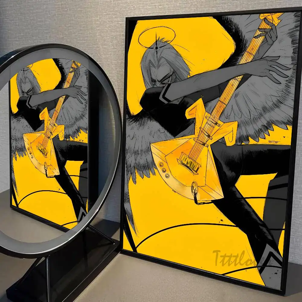 Anime Lute H-hazbin Hotel Poster Hochwertige Selbstklebende Wandkunst Dekorationen Farbdrucke Klebend – Detail 8