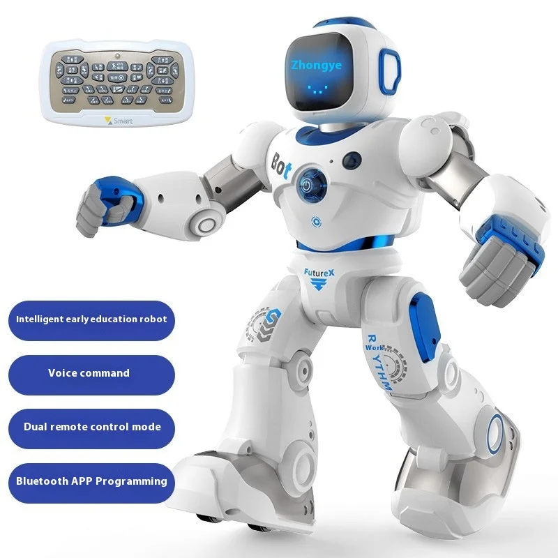 1088 Intelligent Remote Control Robot Voice Dialogue Programming High-Tech Electric Dance Children\'S Toy Gift Instant Sale