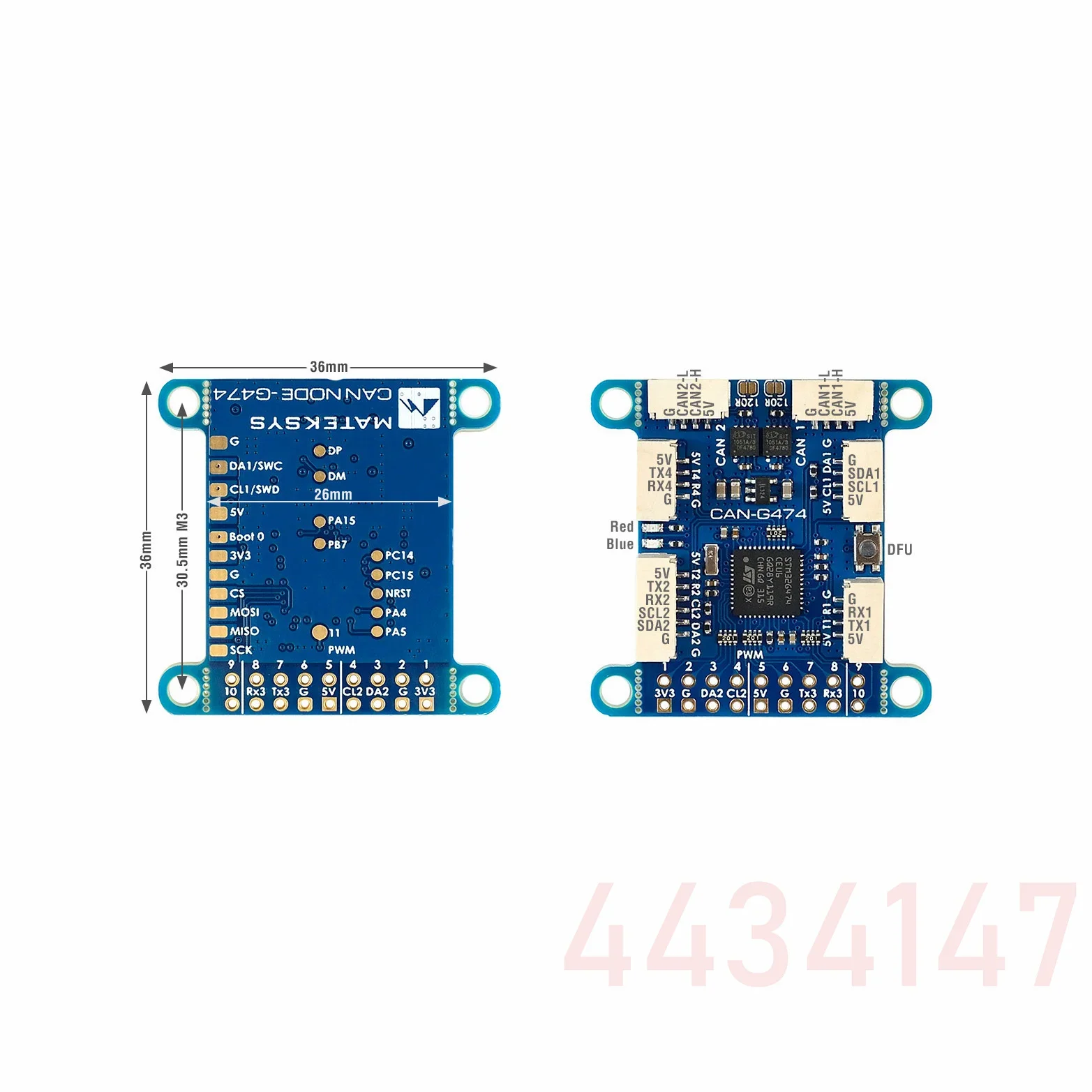 MATEK CAN-G474 Board with 5Mbit/s CAN Transceiver and STM32G474 MCU AP_PERIPH CAN NODE ArudPilot AP_Periph For RC FPV Long Range