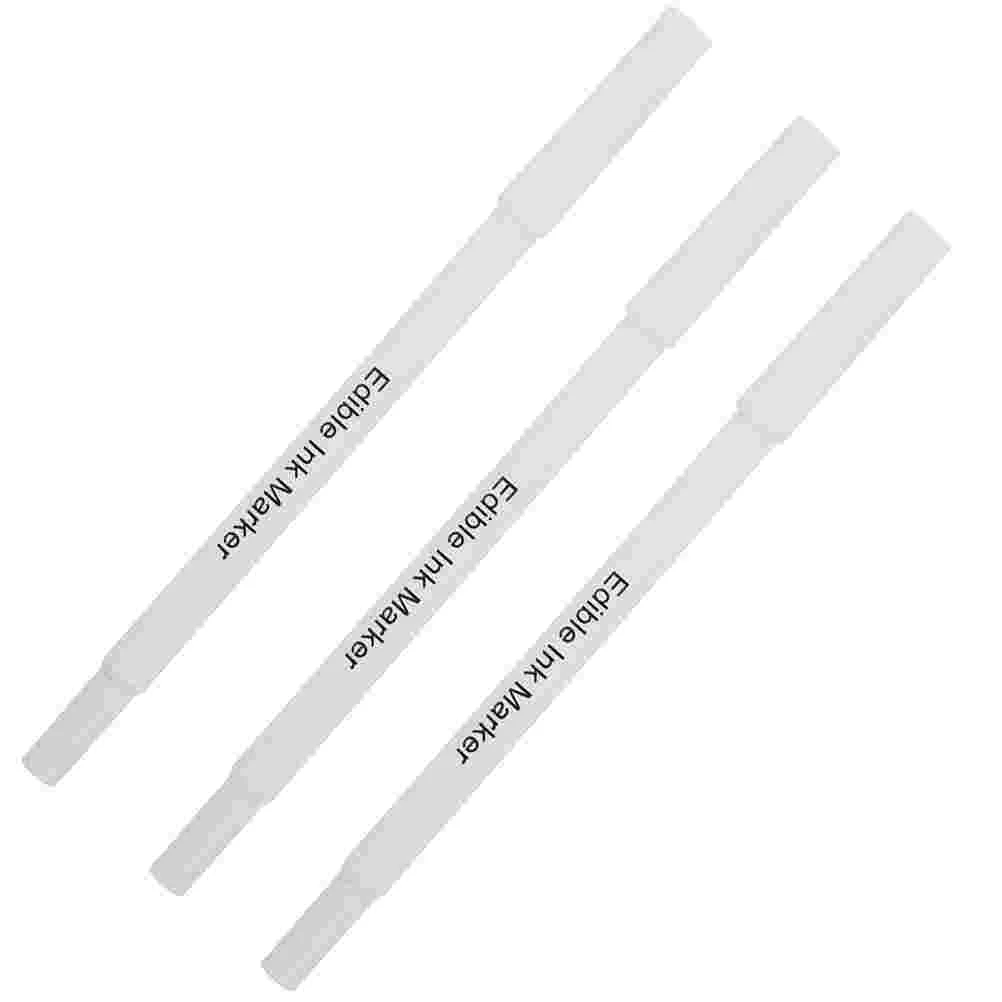 

3 Pcs Baking Mark Pens Pigment Decor Edible for Cookie Decorating Frosting Markers