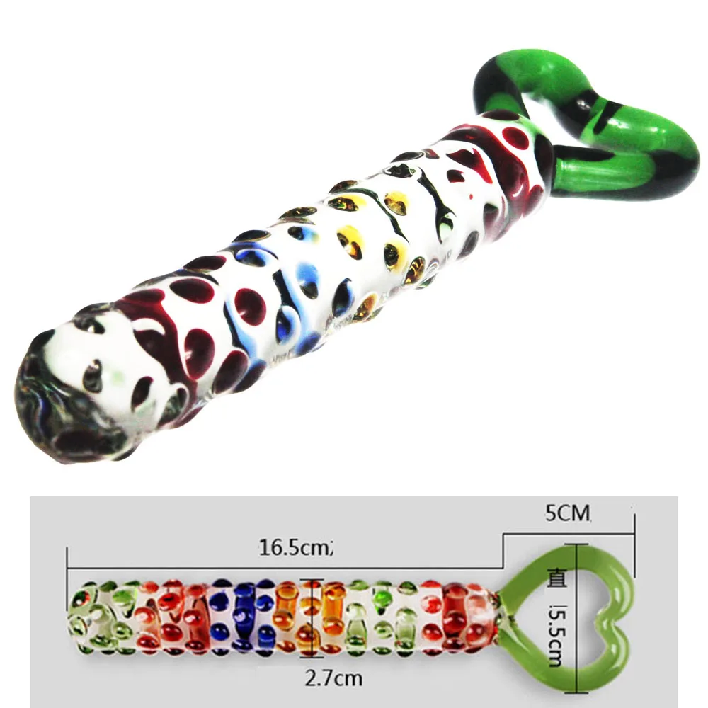 Varita de juguete Anal de cristal Sensual para mujer, juguete de fantasía punteado, experiencia de fantasía, entusiastas de la fantasía, Juguetes sexuales, amante, 22cm, 17,5 cm