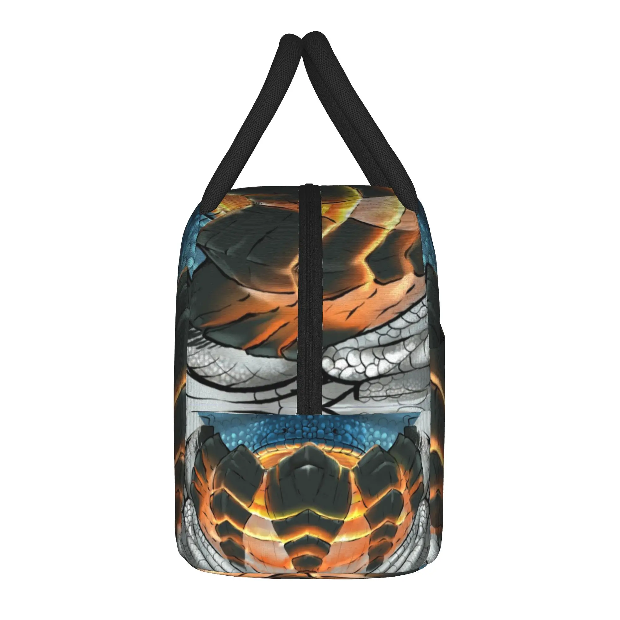 Dodogama Monster Hunter World Insulated Lunch Bag Cooler Bag Meal Container Kanji MHW Tote Lunch Box Food Handbags Work  Picnic