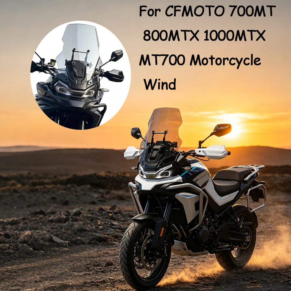 Vorne Erhöhter 57CM/62CM Verbreiterter Windschutz für CFMOTO 700MT 800MTX 1000MTX Motorrad-Touring-Zubehör