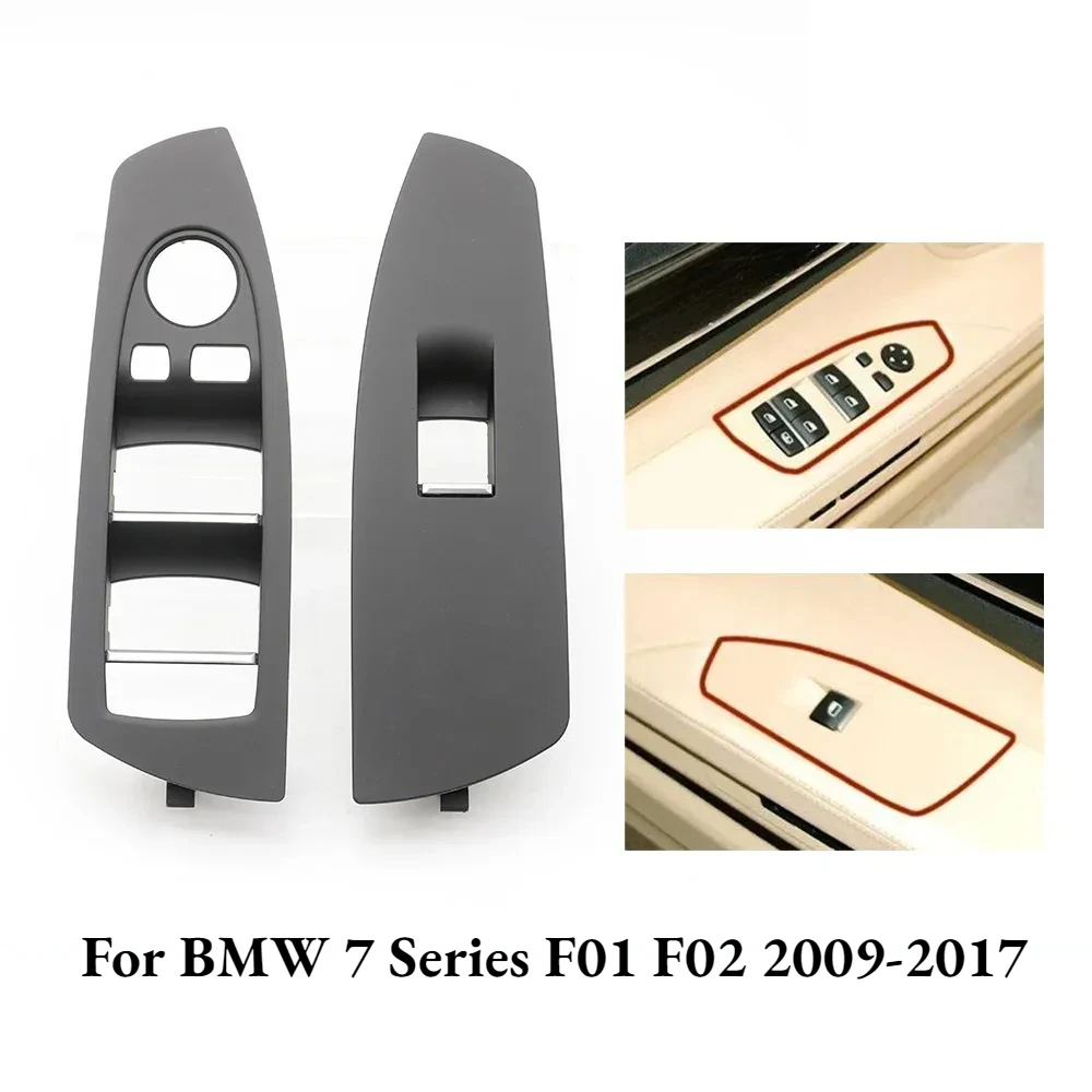 

RHD Front Door Window Switch Cover Panel for BMW 7 Series F01 F02 2009-2017 | Window Lifter Switch Trim
