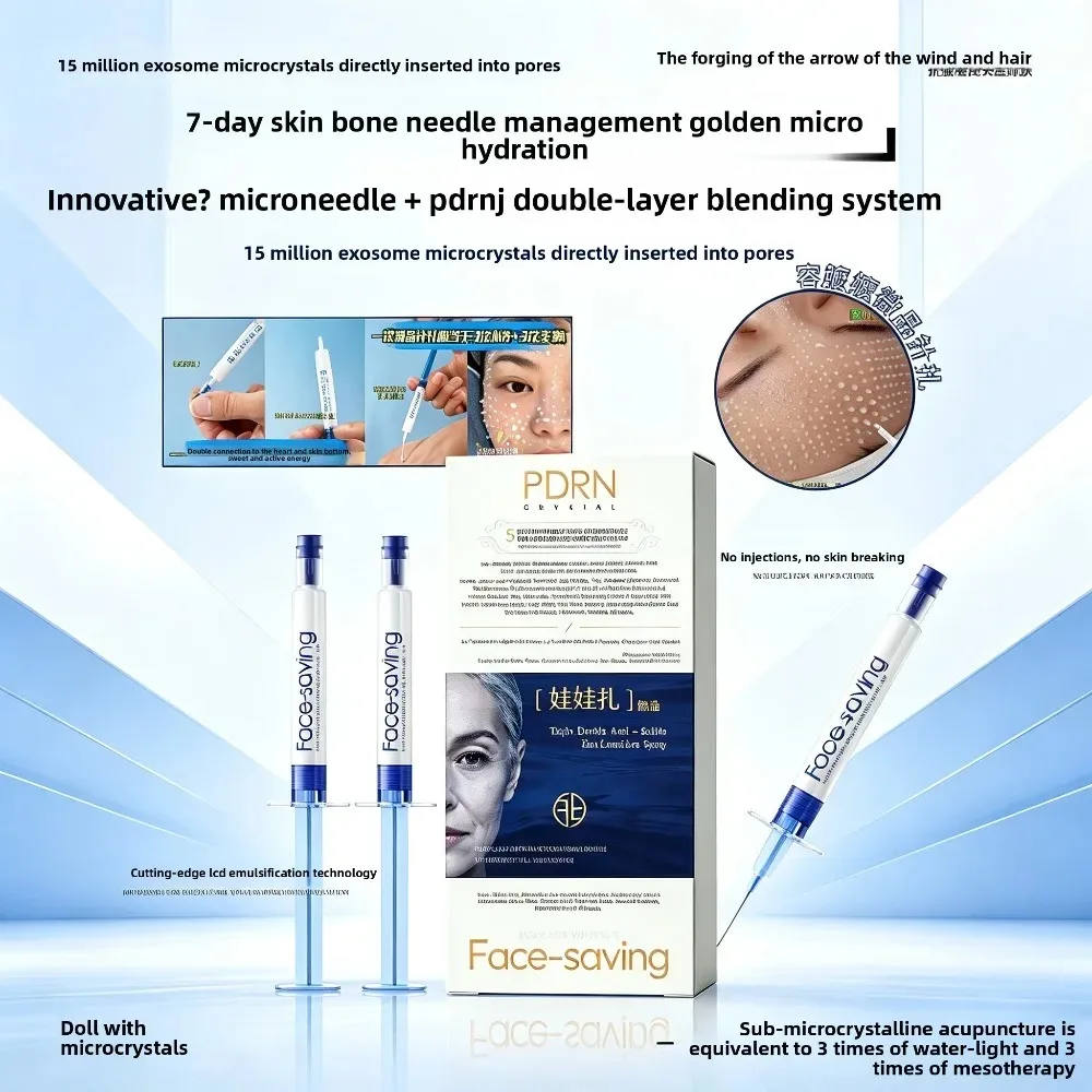 DNA Sodium Anti-Wrinkle Moisturizing Facial Serum soothes dry, tight skin, leaving it feeling soft and smooth.