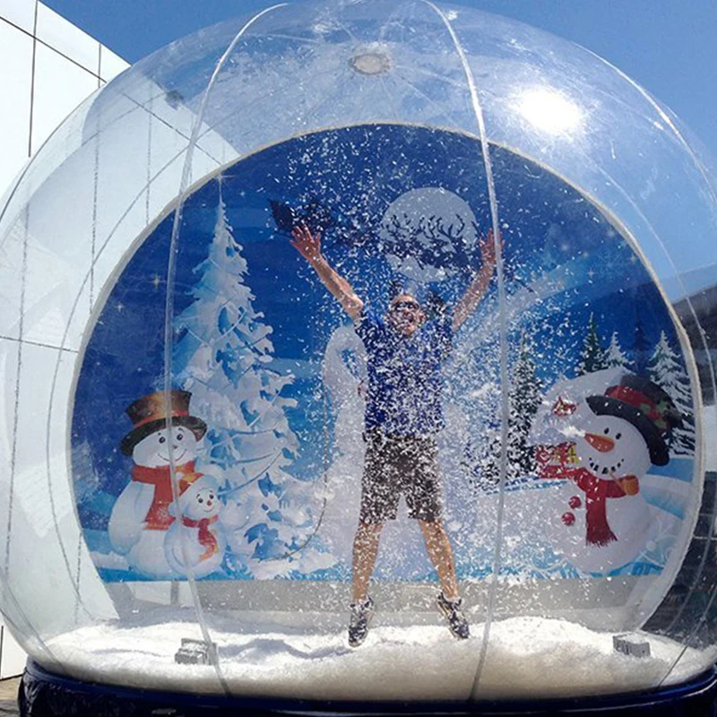 Inflatable Snow Globe For Christmas Decorations,Bubble Photo Booth Dome Tent Free Shipping