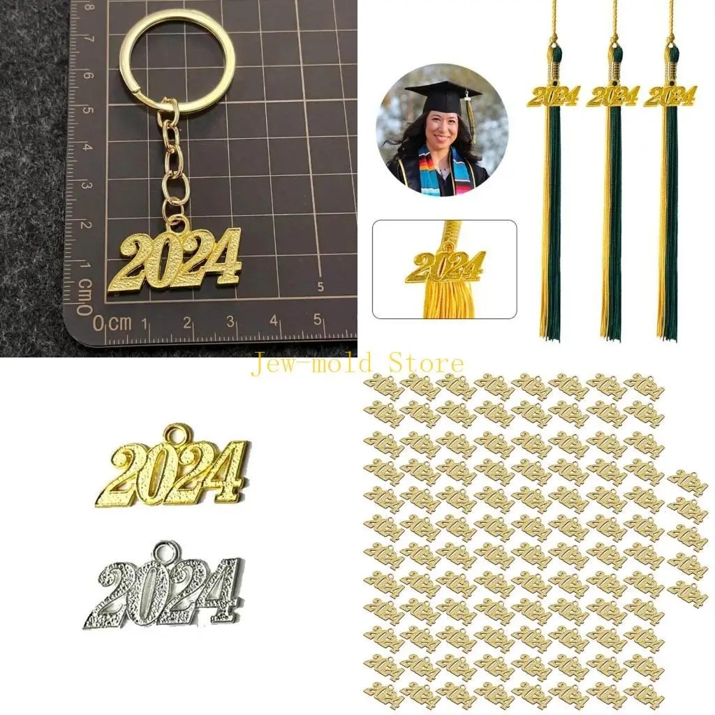 

C71B % Партнерство за 2024 год блеск золотой серебряный цвет подвесные аксессуары