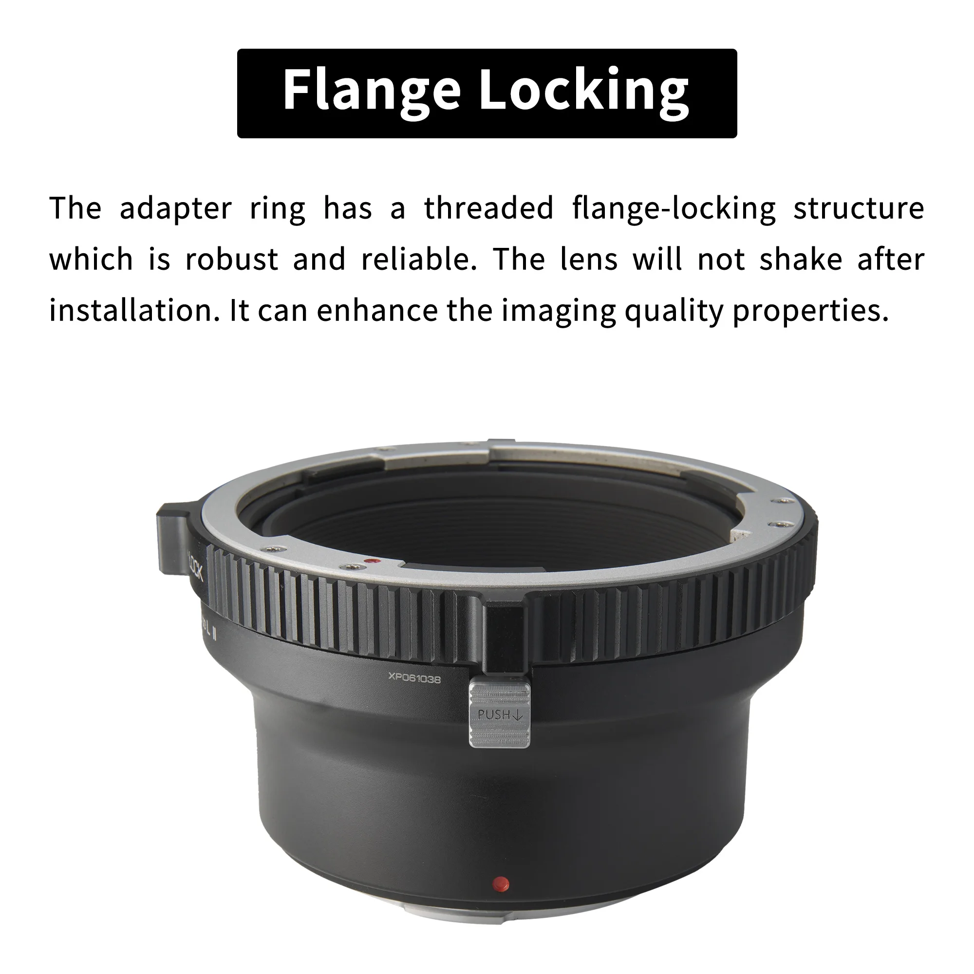 XPIMAGE M645 to L Lens Mount Adapter Ring Compatible with Mamiya 645 Lenses for Leica SL and Panasonic S5 L Camera