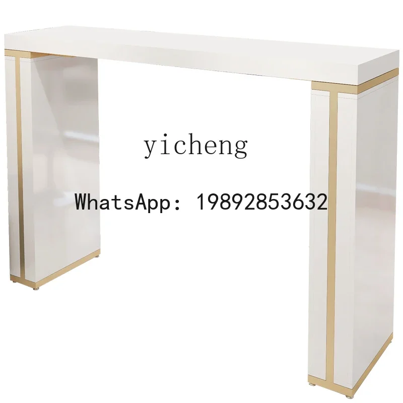 b19 rock slab balcony bar table household living room partition dining table island table integrated high